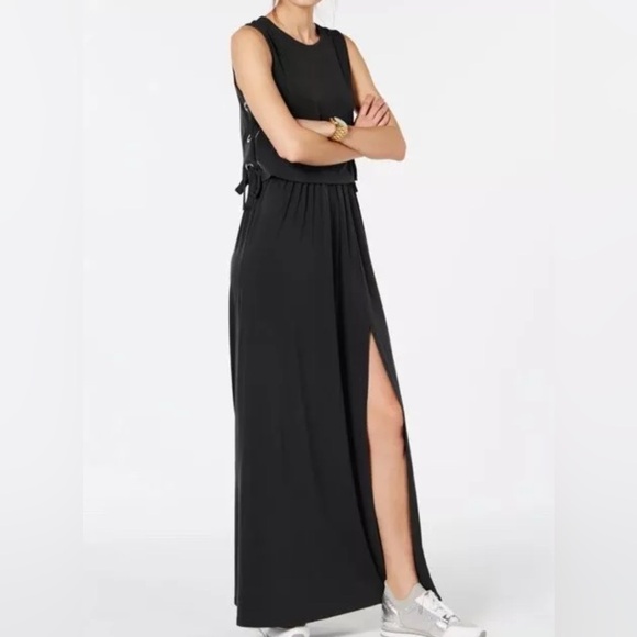 Michael Kors Grommet Lace Up Maxie Dress - Picture 1 of 12
